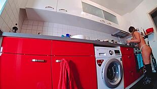 Intense desire from curvy shorts tease