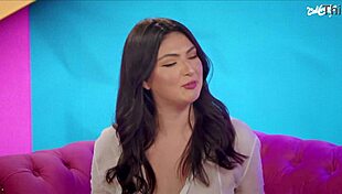 Hot brunette fucks tattooed teen!