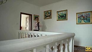 babe sucks daddy's boner after shower!