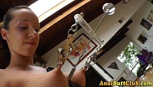 booty lesbians get clamped for anal fun