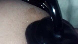 Jimena Simpson Tranny Fucks Black Dildo