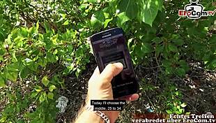 The public agent arranges a real sex encounter with a tattooed German MILF in POV.