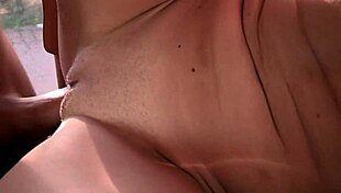 blonde teen lilly banks teases daddy by bending over in fishnets for big cock deepthroat and wet pussy fucking