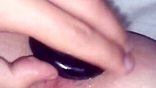 Jimena Simpson Tranny Fucks Black Dildo