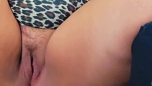 The slut's delicious pussy gets explored in homemade video.