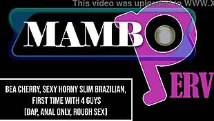 Bea Cherry Sexy Horny Slim Brazilian First Time DAP ANAL ONLY with 4 Guys ATM HARD SEX 4on1 Balls Deep MONSTER COCKS