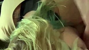 Real hooker sucks cock in car backseat