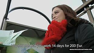 titfuck and creampie for buxom czech sirale in casting interview 😍