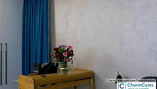 Teasing Babe Helen Wants to See Your Dick in Heels and Lingerie!