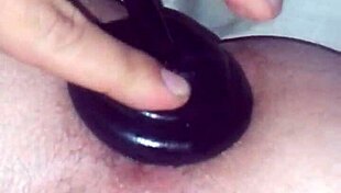 Jimena Simpson Tranny Fucks Black Dildo