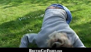 Slutty Blondes Fight And Suck Cock!