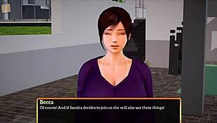 My New Family 486 Features Brunette And Redhead Characters In An Erotic Game With Big Ass And Small Tits.