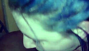 Nasty slut giving sloppy blowjob to big black cock 😈