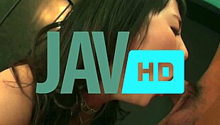 Asian milf ruru kashiwagi gives blowjob before sizzling cock riding for hardcore creampie