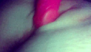 Tight amateur teen grabs her dildo and shoves it deep into her tight pussy for wild pleasure! She loves every intense moment of toying that wet hole.