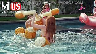 Jerkaoke Summertime Orgy Featuring Madison Morgan And More