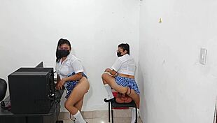 Why do sisters skip homework to masturbate and grope themselves during free time?