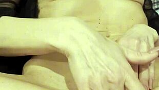 Mature european woman reaches orgasm through close-up masturbation