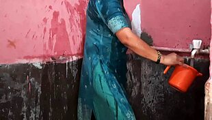 Nangi Wife In Bathroom Indoor Show Clean Pussy And Big Breast Boobs