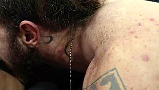 Tattooed Brunette Indiana Takes Monster Cock Deepthroat from Dirty Viking