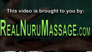 Hey, this Asian babe in a wild nuru massage group gets hardcore handjobs and ends with jizz in her mouth 💦👄