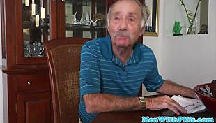 Cocksucking Latina Pleasures Old Man's Dick!