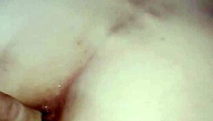 Mature MILF's Stockings Pulled Down for Intense Anal Fucking in Close-Up