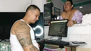 Dealt with stepmother for creampie on her big tits 😏