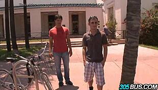 Blonde Hottie Engages In Public Encounter For Cash On The Bus