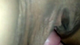 She got a massage but the therapist surprised her by cumming inside her shaved pussy