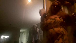 dulcemendra aka ginger paris shows boobs outside in voyeur pov