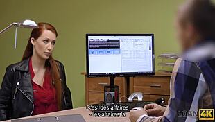 loan4k redhead fucks credit agent spontaneously at the office