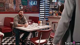 Horny teen 18+ liz jordan, do you want to have sex in public in a diner?