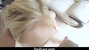 Teen 18+ shows daddy how better she is in roleplay