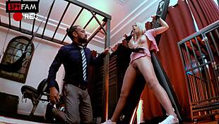 Madison Summers Begs Stepdad to Tie Her Up in Sex Dungeon!