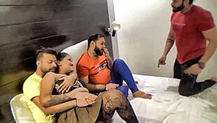 Real indian gangbang hot sex with college girl in pov mother in law lick tight pussy natural tits big tits handjob homemade