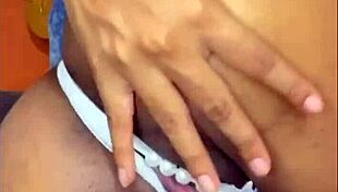 Intriguing Colombian Ebony Fucks Her Narrow Ass