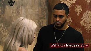 blonde having extreme sex in the changing room, big tits dominating