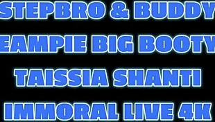 I am Taissia Shanti, blackmailing my stepbrother to fuck me in riding and missionary.