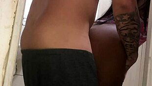 Suddenly I ATE ASS in the bathroom at DAWN, halloween interracial fun