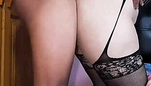 girl in lingerie interacts with stepbrother