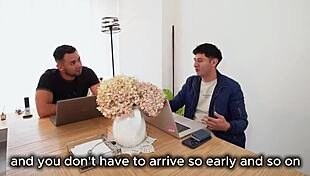 employee seduces two students for big cock fucking