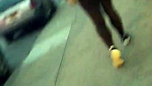 i caught a short girl with a big ass on hidden camera, candid shot