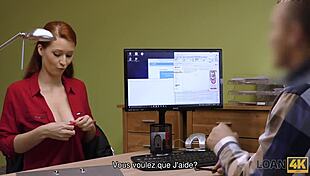loan4k redhead fucks credit agent spontaneously at the office