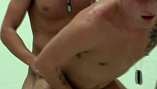 Gay Soldiers Meet In Shower, Engage In Hot Anal Sex 🔥