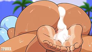 i cum on brazilian miku zaviel's big tits after anal