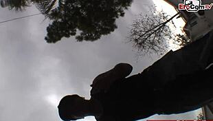 Hey, that blonde milf with natural tits is craving BBC for an interracial ass cumshot adventure.