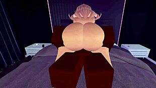 Blonde bitch rides monster bbc hard