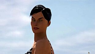 Curvy milf takes huge BBC on the beach intensely