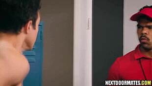 hot guys suck and fuck coachs bbc in the lockerroom, i was so old and young